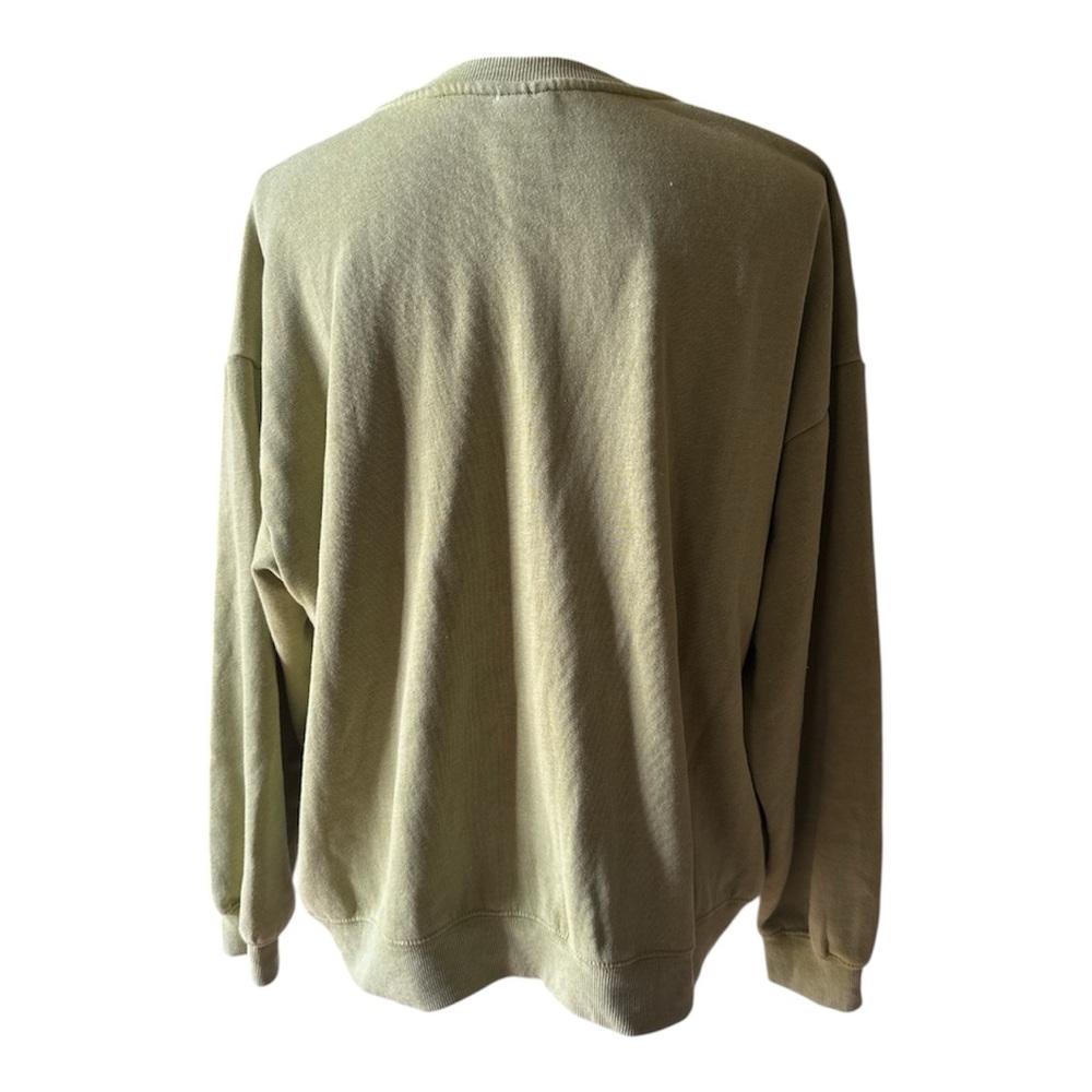 Bobby Jack “Team Fabulous” Olive Green Y2K Graphic Sweatshirt | Size Small - Picture 6 of 6